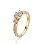 Pierścionek zaręczynowy z diamentami AJPZ_088